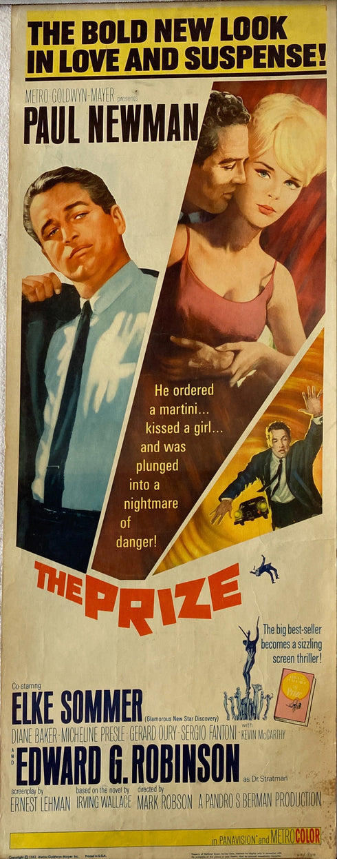 the prize 1963 insert card, rolled